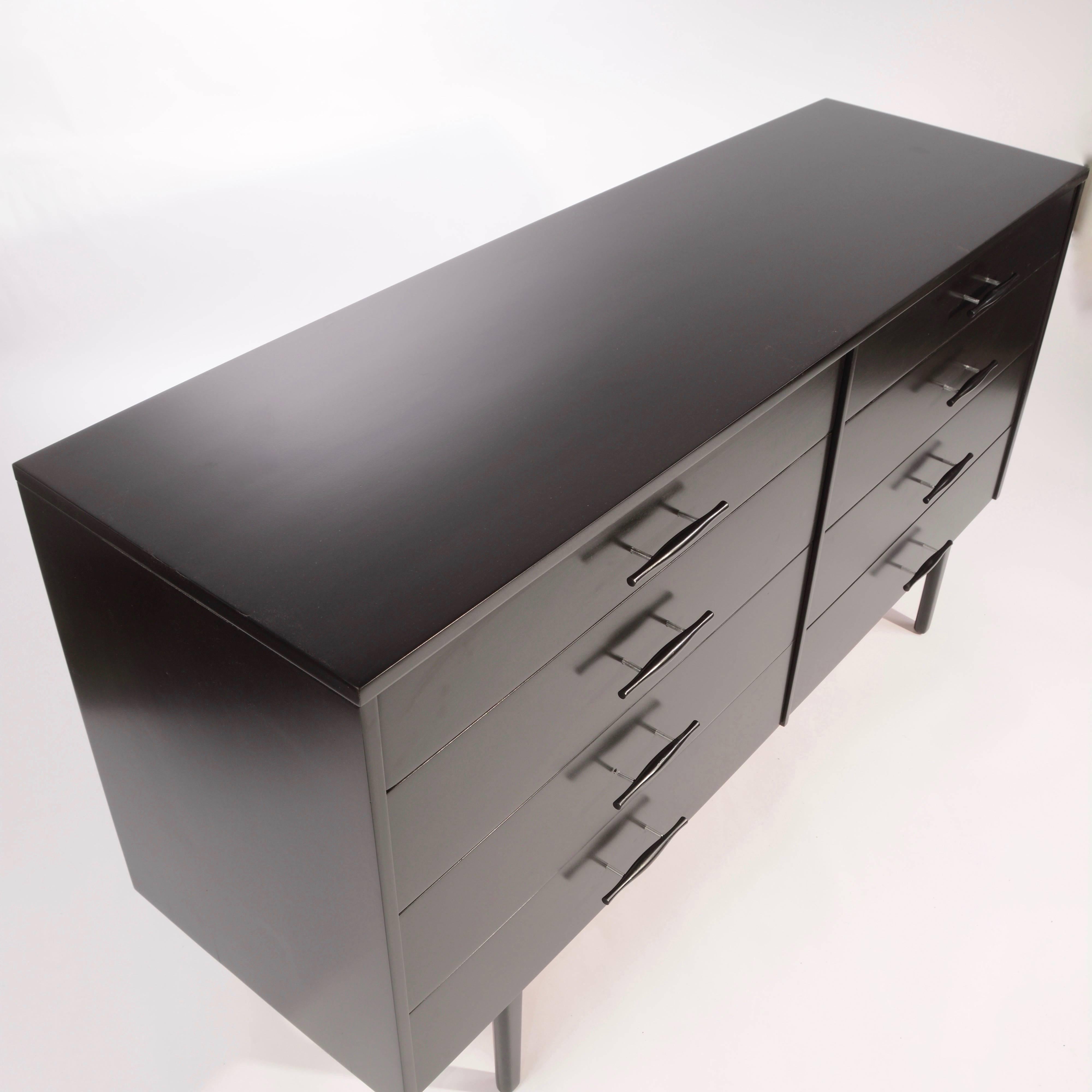 Paul Mccobb for Planner Group Eight-Drawer Dresser in Ebonized Maple 1