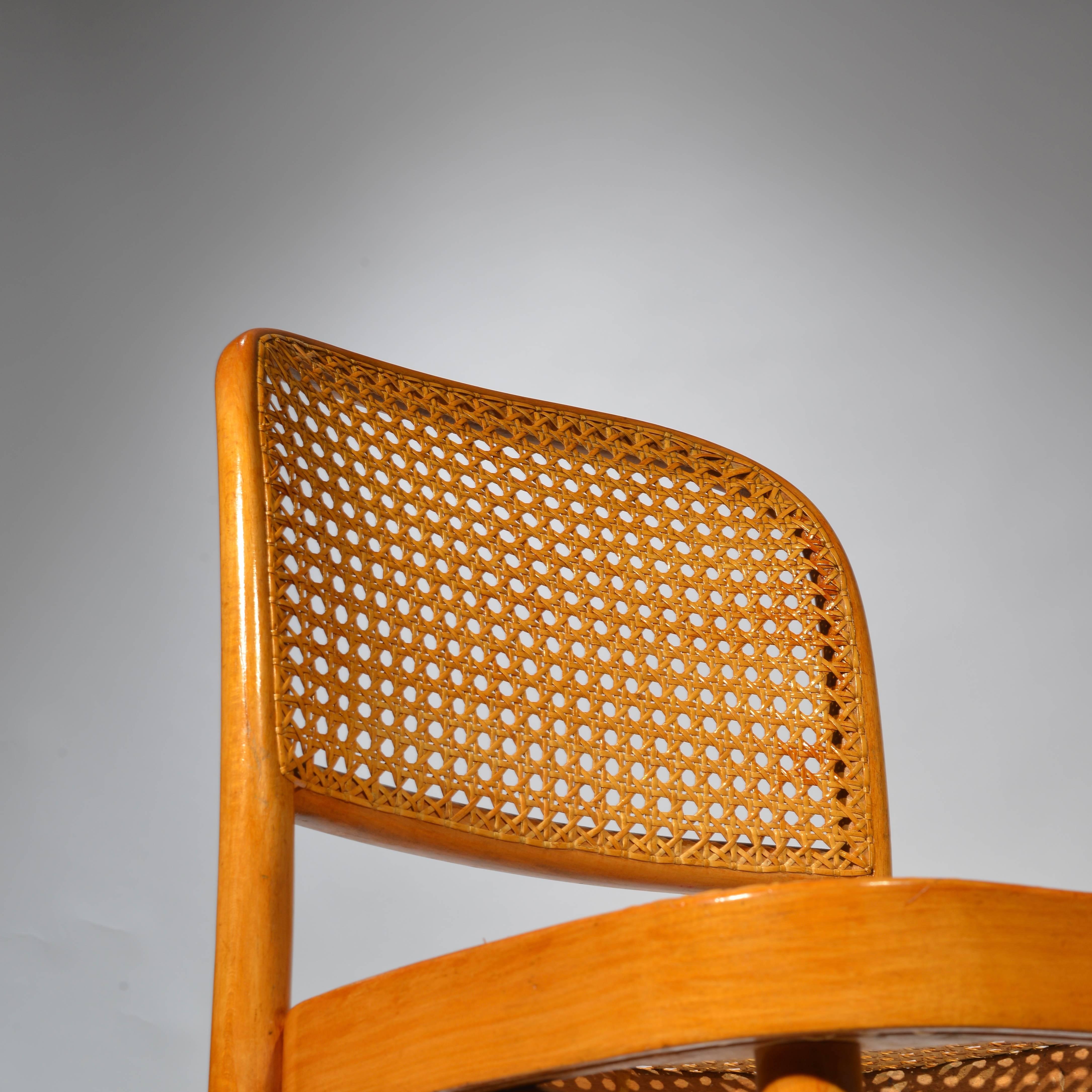 Prague Bar Stool by Josef Frank & Josef Hoffmann for MFG, Thonet In Good Condition In Los Angeles, CA