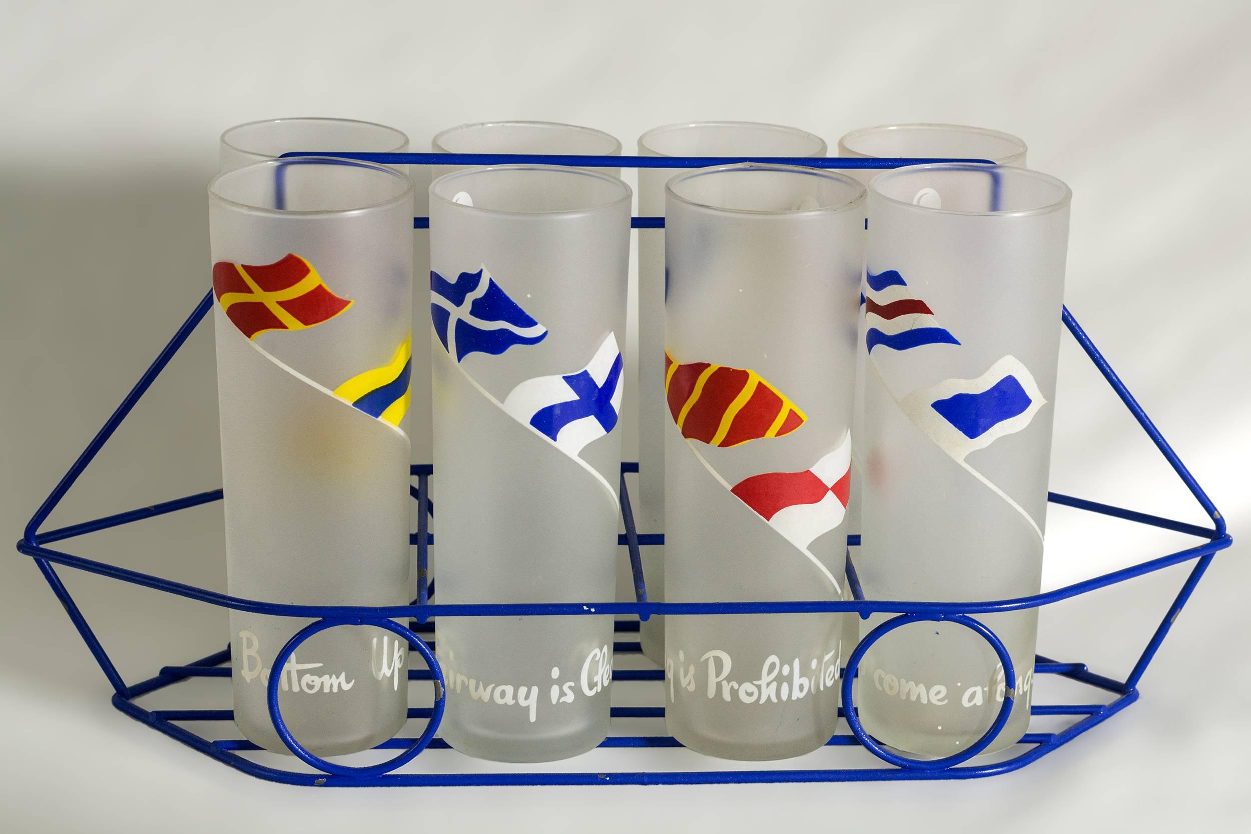 frosted tom collins glasses