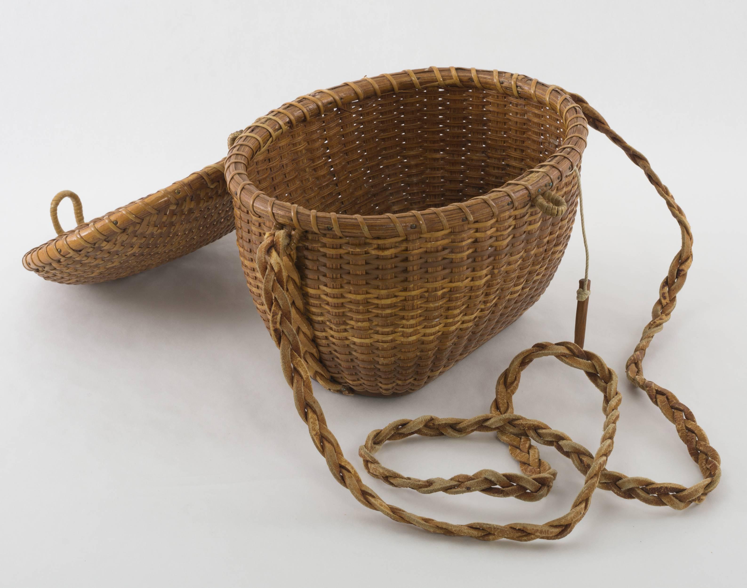 Folk Art Early Nantucket Friendship Basket by Jose Formosa Reyes