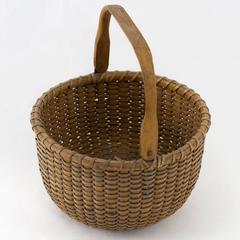 Open Round Nantucket Lightship Basket by Sherwin Boyer