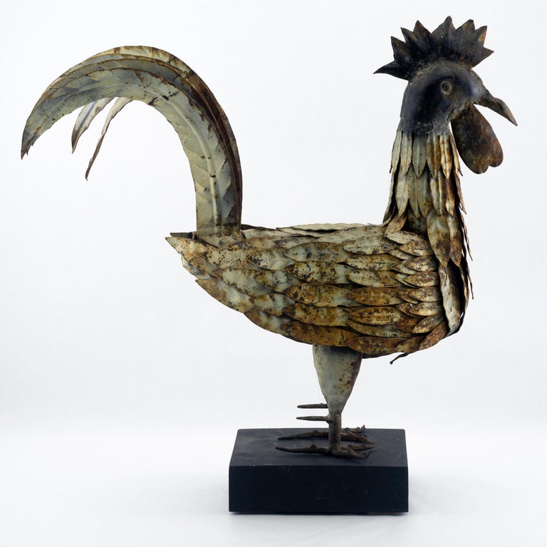 Decorative Metal Rooster For At 1stdibs Folk Art Decorative Metal Rooster For