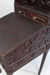 Scrivania da tavolo in stile Tramp Art con design nautico