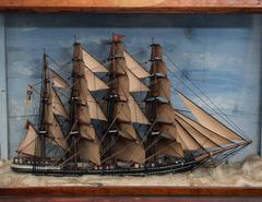 Ship Diorama, English, circa 1865