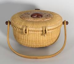 Diminutive Nantucket "Cocktail Party Size" Basket Purse