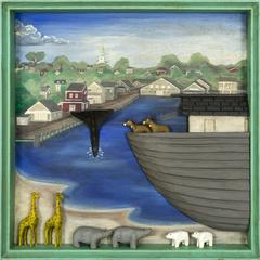 Nantucket Noah's Ark Triptych  by Jac and Patricia Johnson