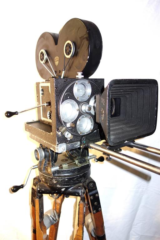 Mitchell Model A 35mm Movie Camera 1919 Design, Hand Crank as Sculpture