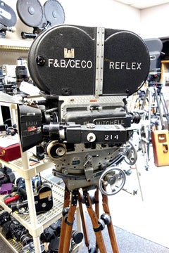 Rare Mitchell 35mm Antique Hollywood Feature Cinema Camera Package as Sculpture