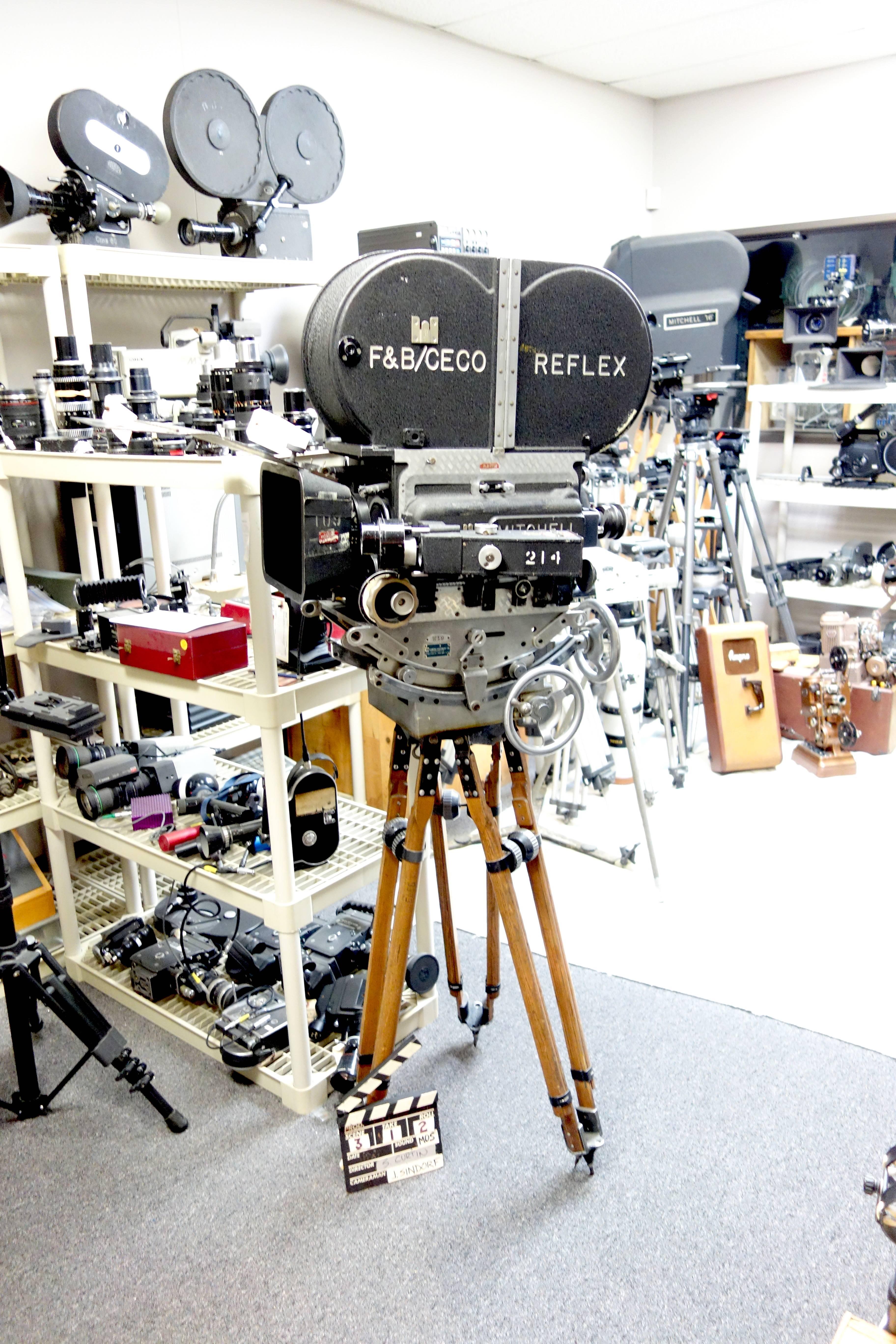 Industrial Rare Mitchell 35mm Antique Hollywood Feature Cinema Camera Package as Sculpture For Sale