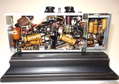 Projecteur de film primitif électronique, milieu du siècle, vintage, exposé comme sculpture