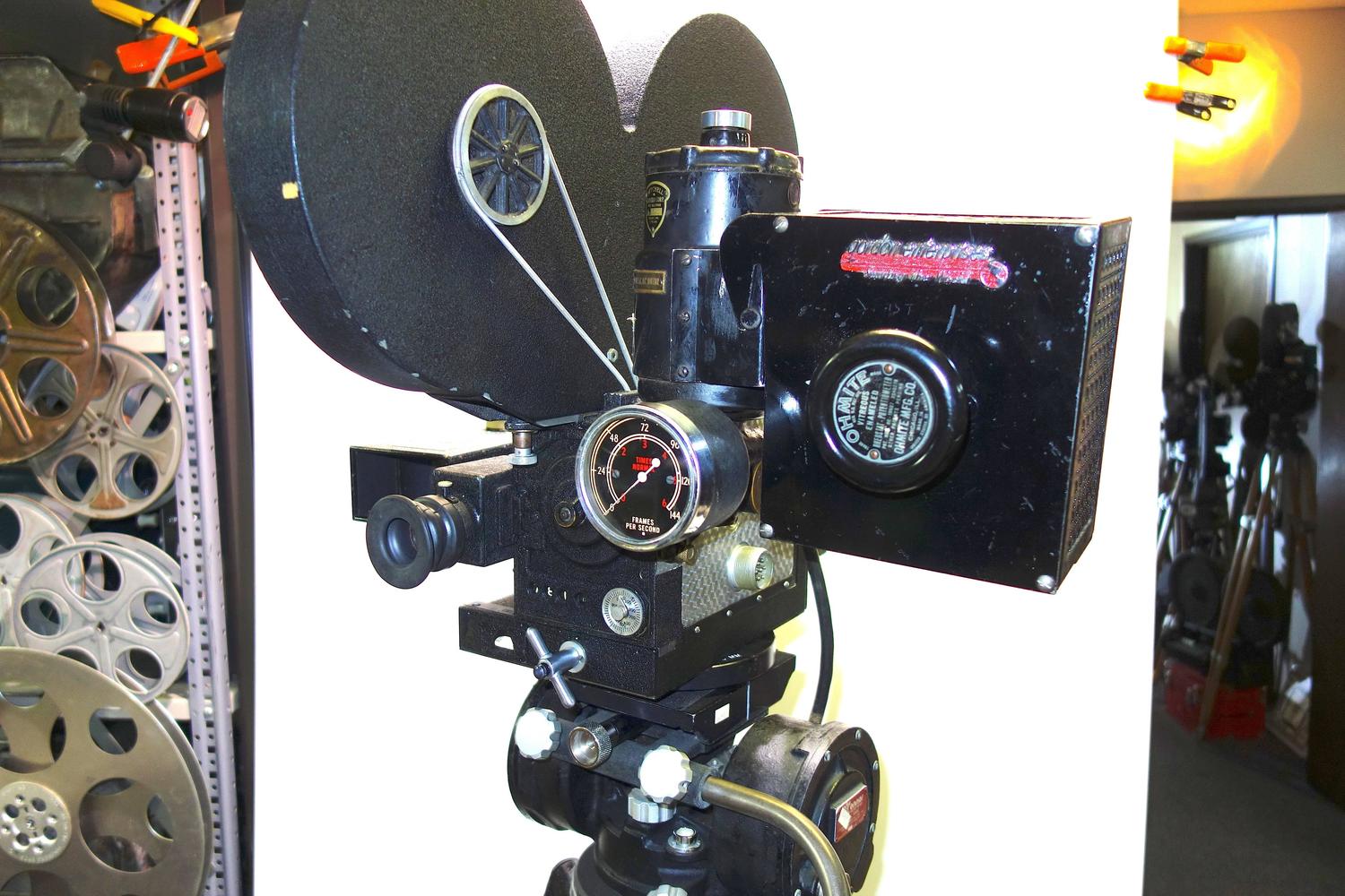 Motion Picture Camera 35mm Film circa 1940s, Rare Mitchell High Speed