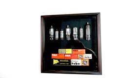 TV & Component Vacuum Tubes Mid-20th W Orig Boxs Sculpture In Shadow Box ON SALE