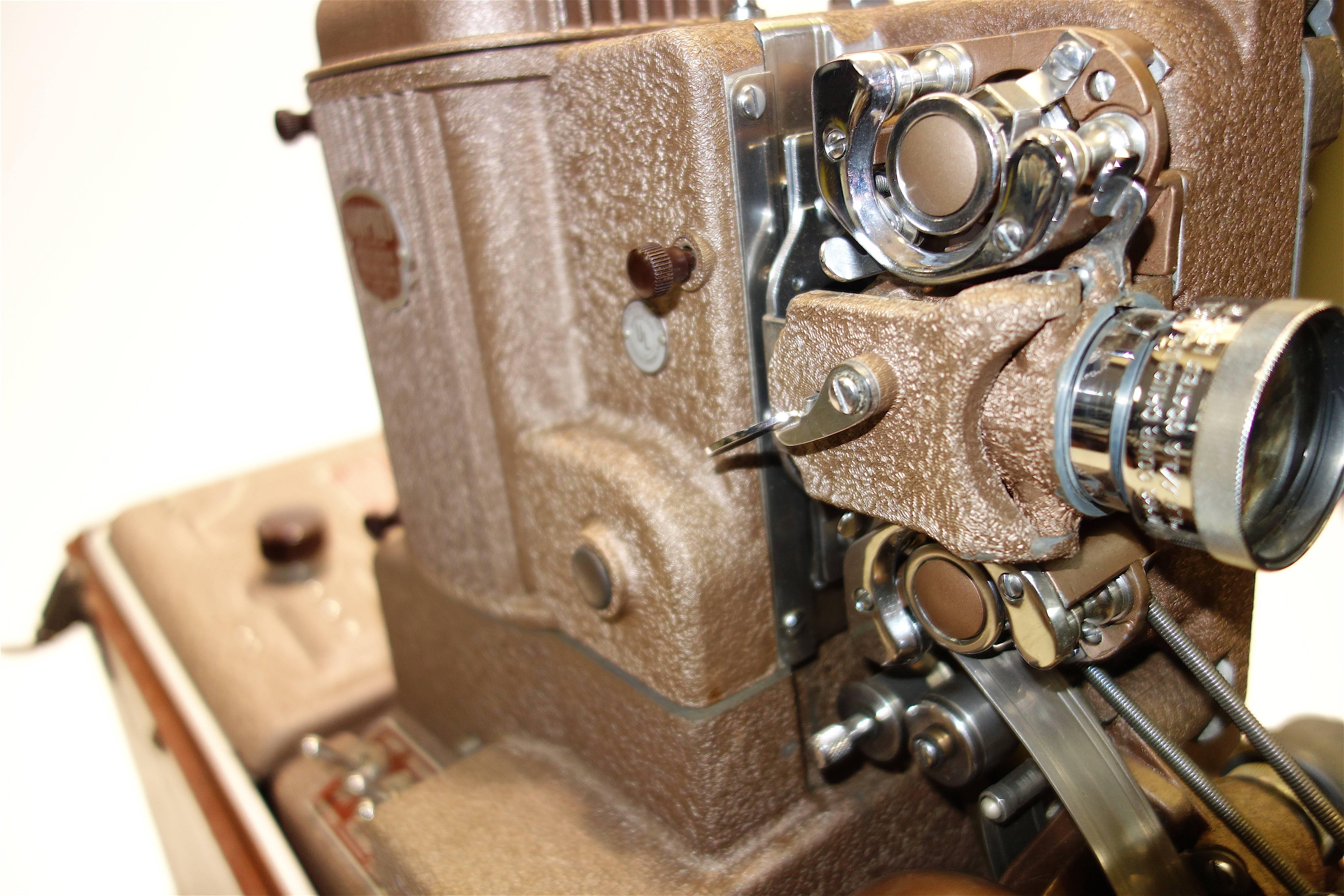 American Ampro Cinema Projector, 1948, as Sculpture and Working, Vintage, Display, Iconic For Sale