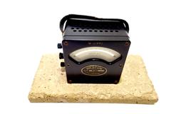 Weston Ac Volt Meter circa Early 20th Century, Mounted on Stone, Early Electrics
