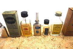 Early 20th Collection Sculpture of Cinema Equipment Oil Cans / Bottles. ON SALE
