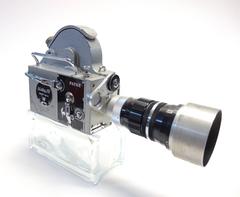 Pathe Motion Picture Camera Mounted on Glass Circa Mid-20th As Sculpture ON SALE