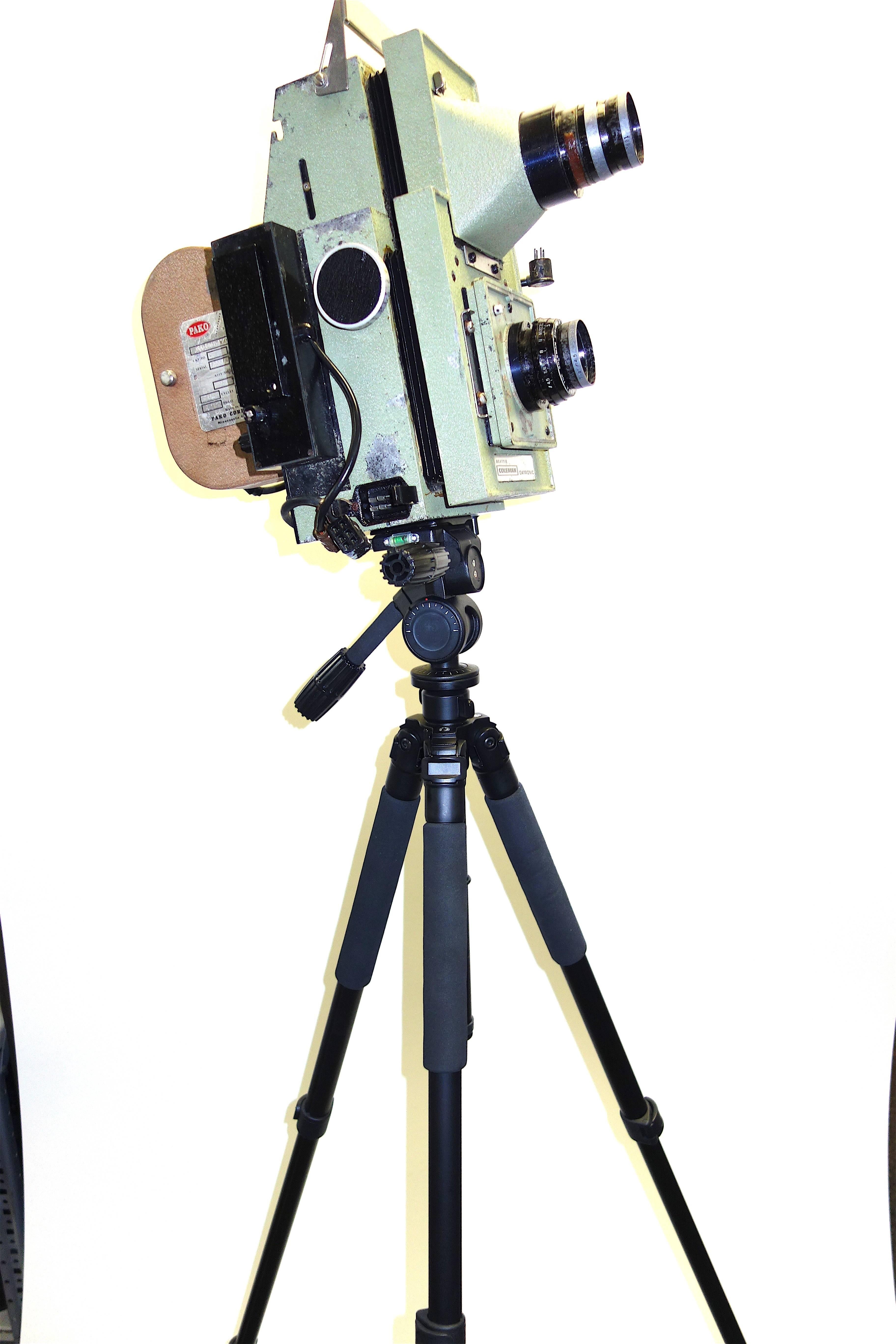 Industrial Vintage School Class Picture Roll Film Display Camera Much Patina. NOW $725.00 ! For Sale