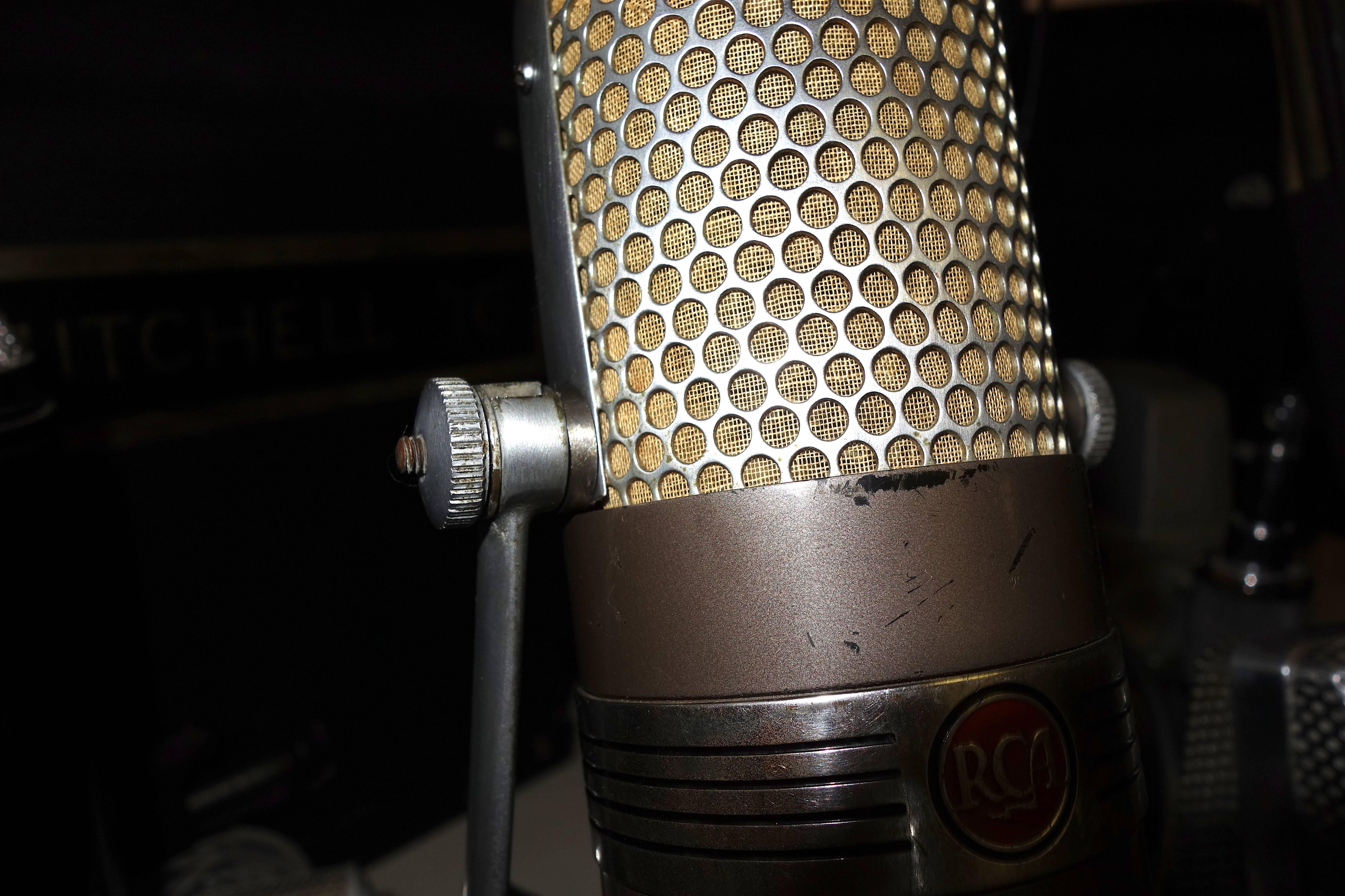 Industrial Coach Bear Bryant Use History Iconic 1950s RCA Studio Mic As Sculpture ON SALE For Sale