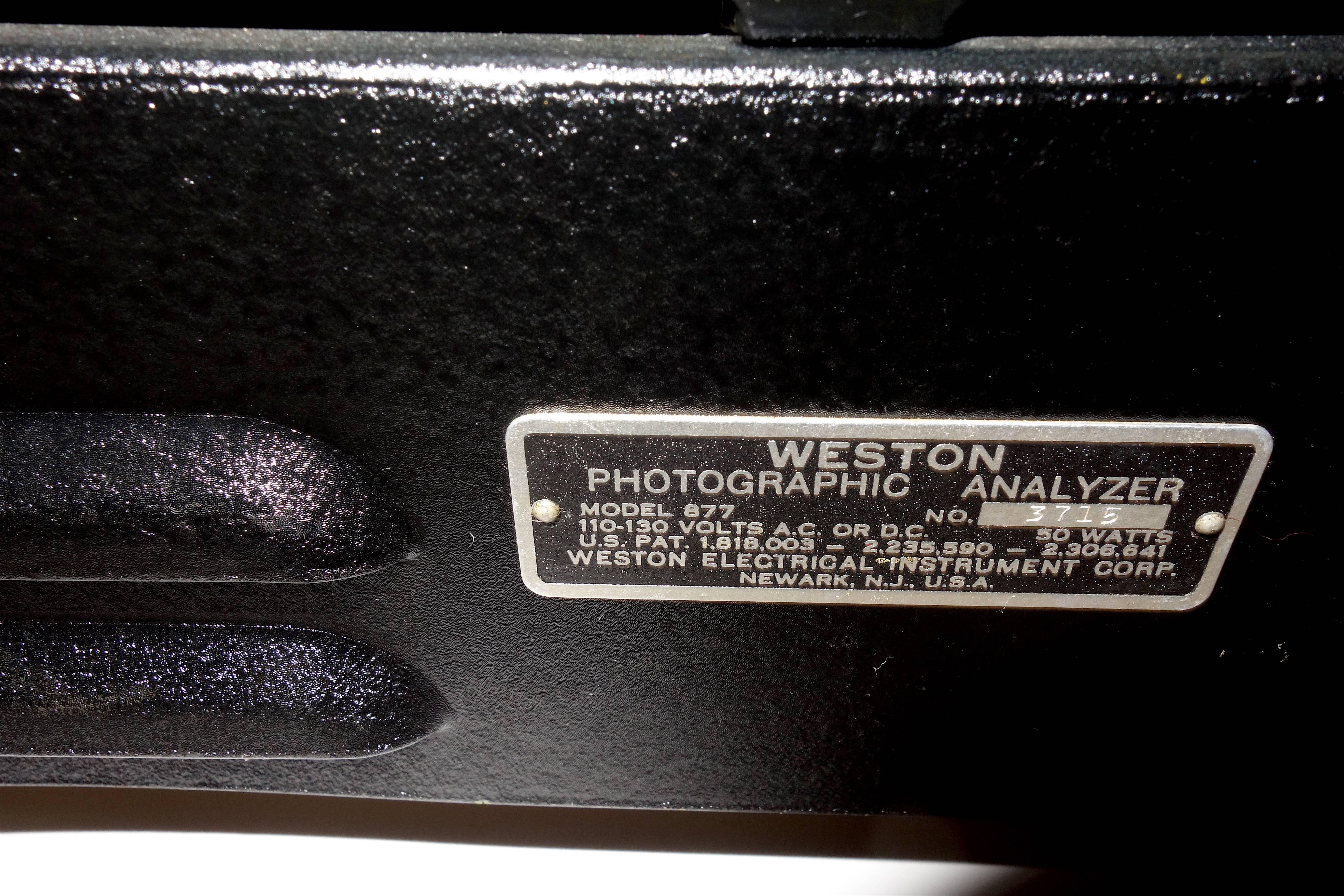 Industrial Weston Photo Analyzer With Factory Bakelite, As Sculpture, Circa 1942. ON SALE. For Sale