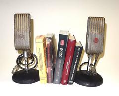RCA Broadcast Microphones, 1945. As Bookends or Display As Sculpture. ON SALE