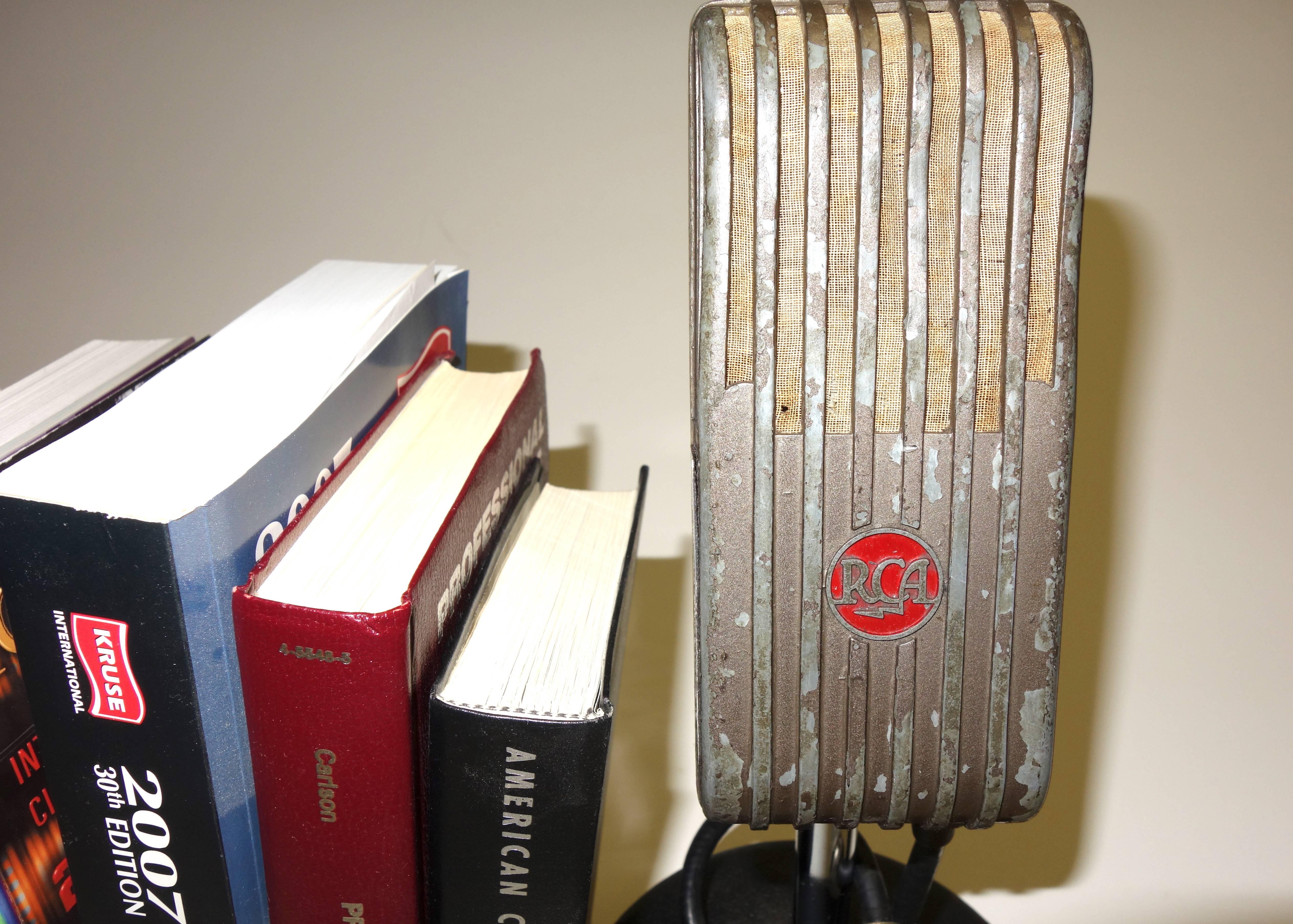 RCA Broadcast Microphones, 1945. As Bookends or Display As Sculpture. ON SALE For Sale 1