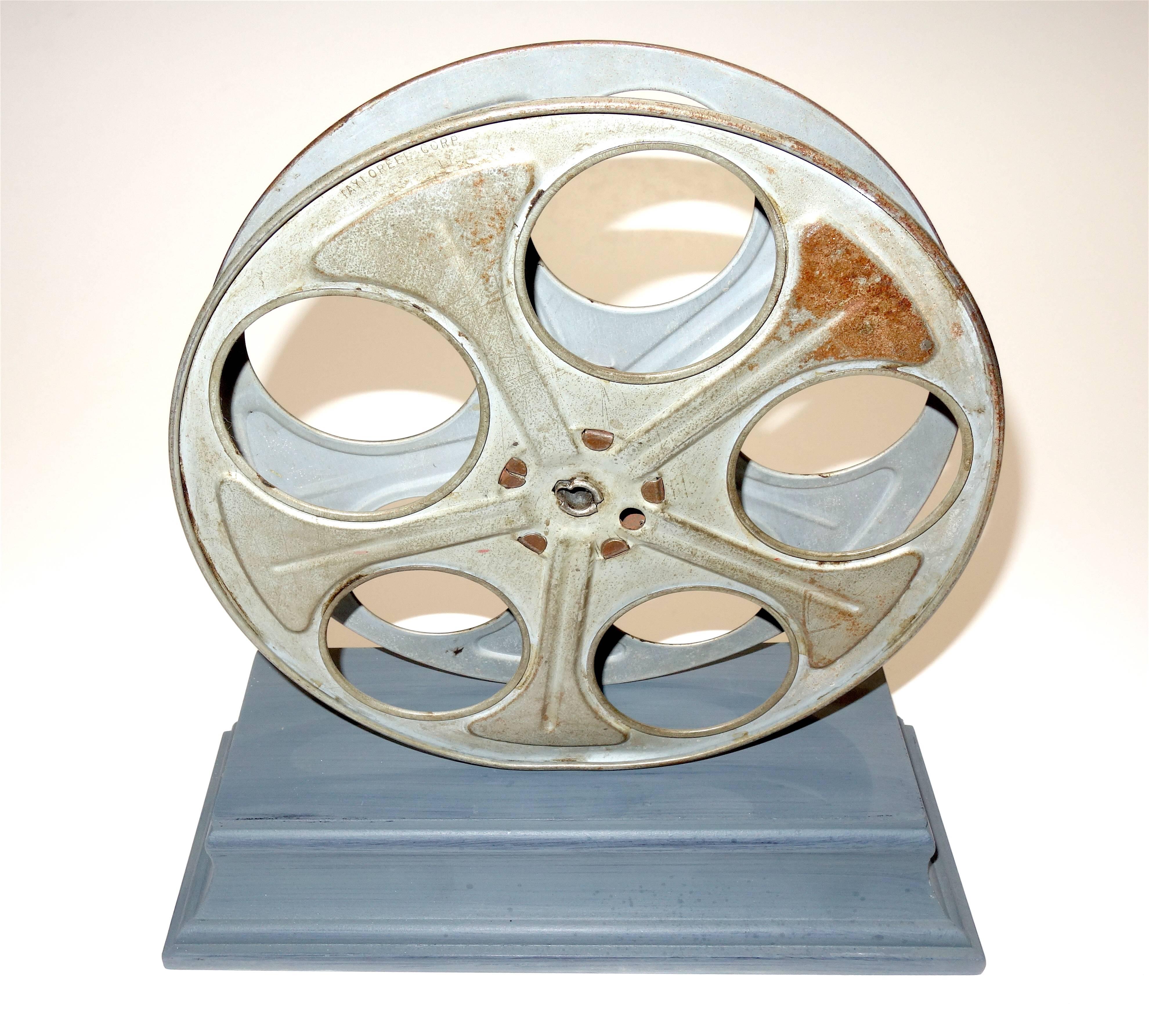 Art Deco Motion Picture Cinema Reel, circa Mid-20th Century, Mounted as Sculpture ON SALE For Sale