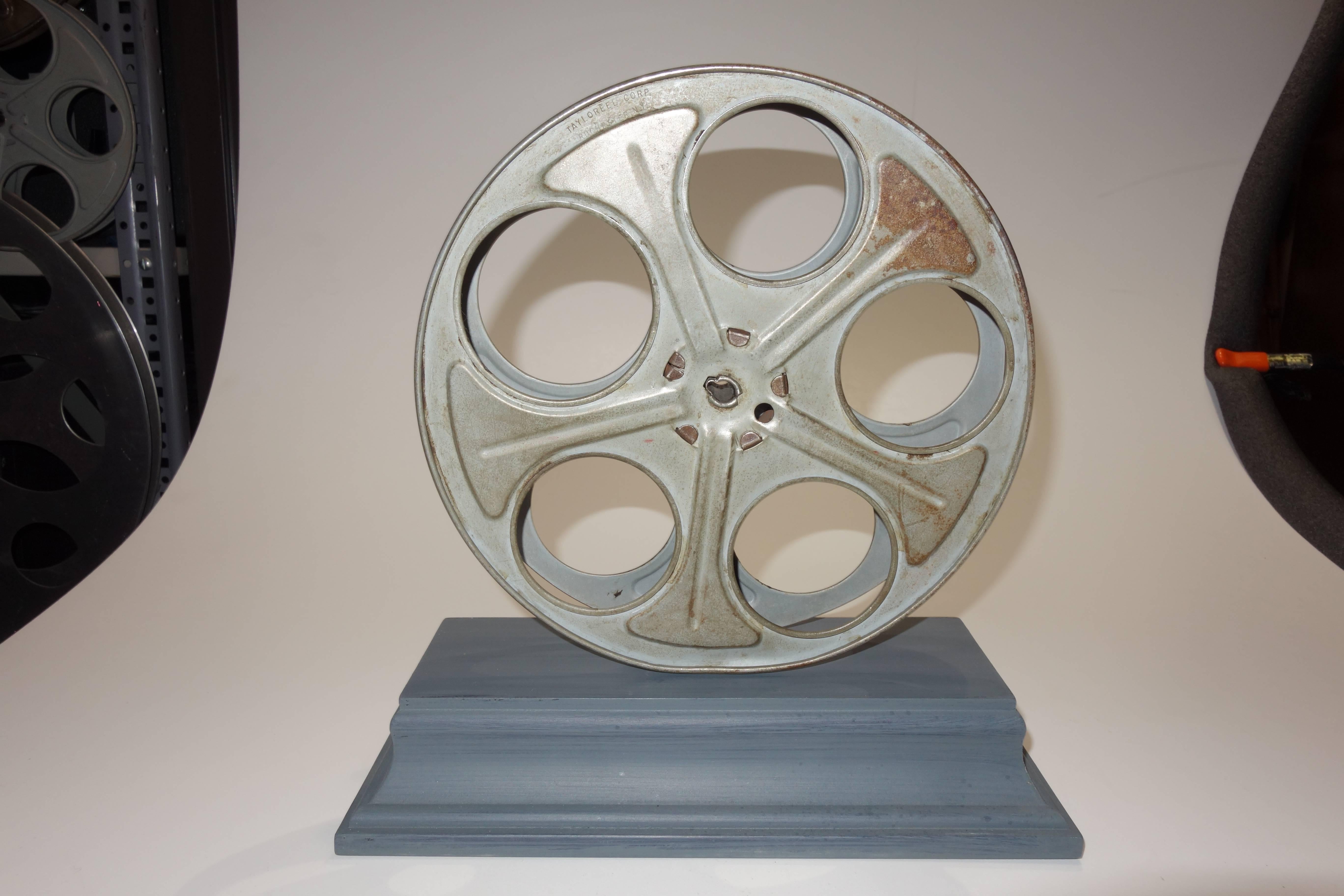 American Motion Picture Cinema Reel, circa Mid-20th Century, Mounted as Sculpture ON SALE For Sale