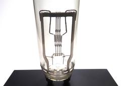 GE Motion Picture Studio and FX Lamp Mounted as Sculpture on Wood Base
