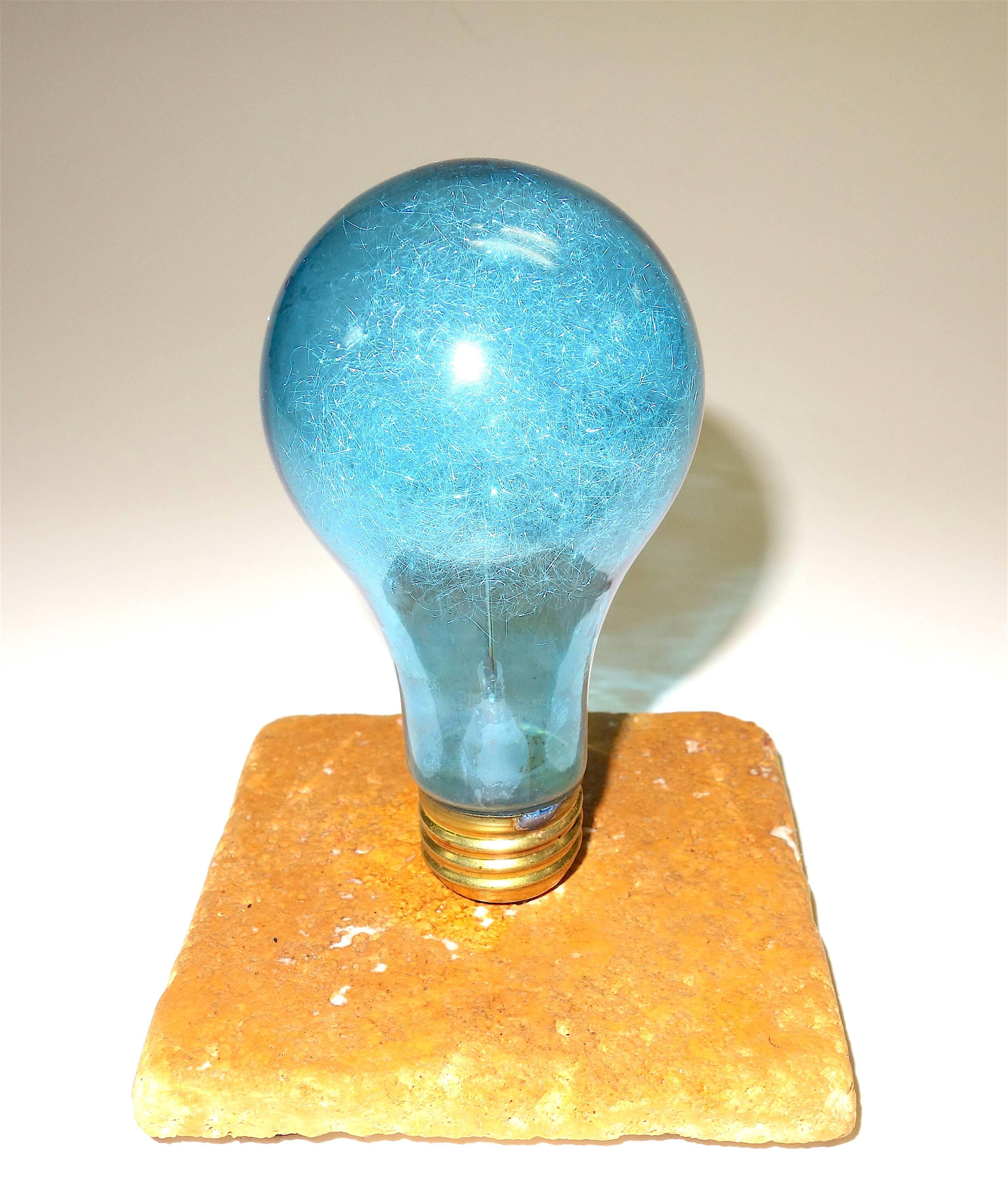 Archaistic Archaic Rare GE Photoflash Bulb Daylight Color, as Sculpture circa 1940s For Sale