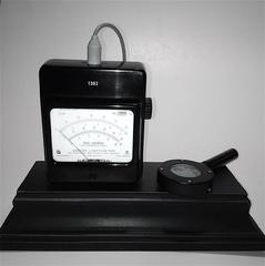 Cinema Footcandle Light Meter As Sculpture Circa 1960s with Probe Works ON SALE!