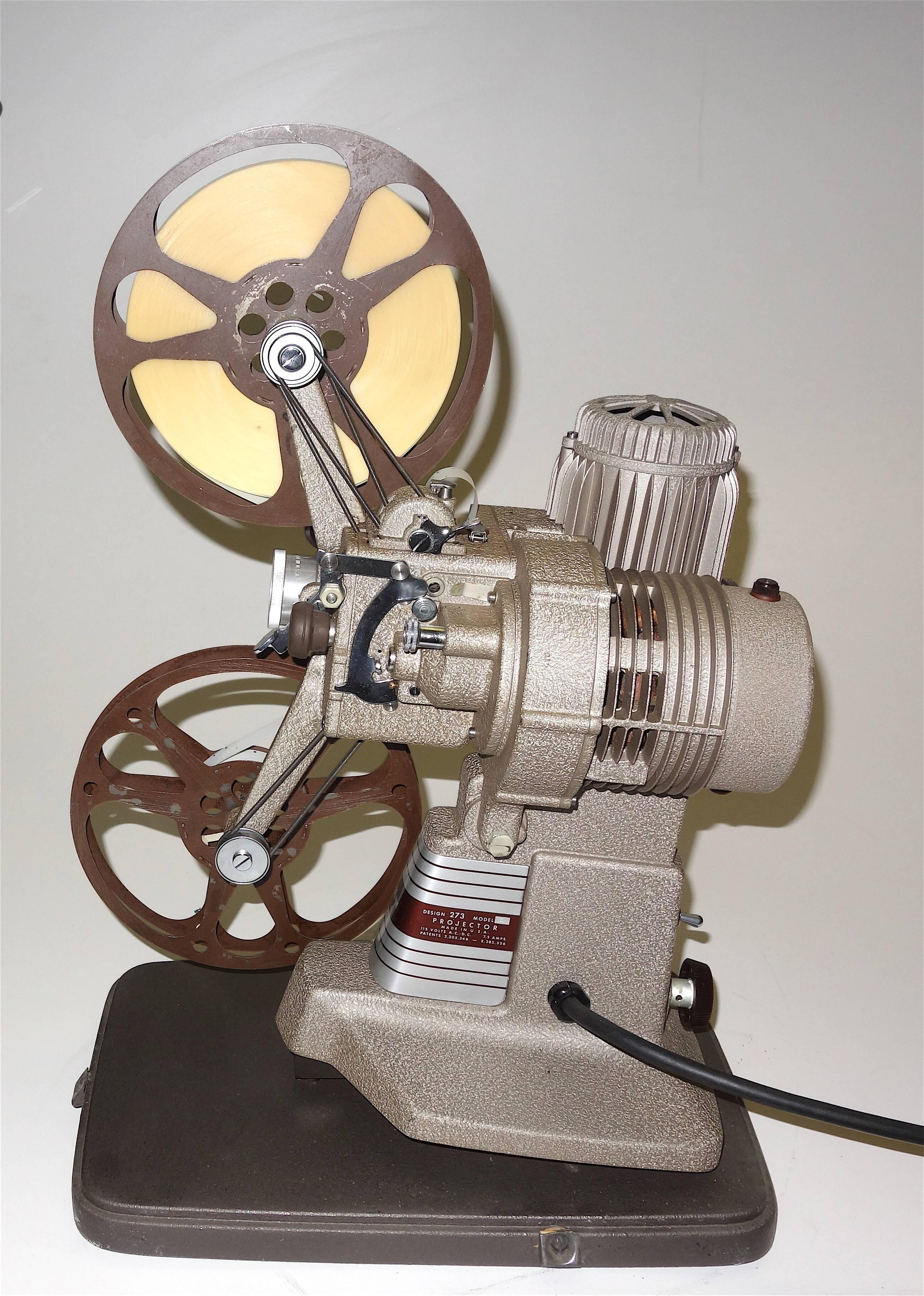 20th Century 16mm Movie Projector, circa 1940, Rare Sculpture for Media Room For Sale