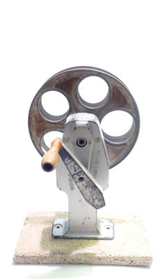 Cinema Movie Professional Hollywood Film Rewind w/ Reel Midcentury as Sculpture