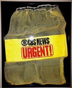 CBS News News Film Courier Transport Pouch Circa Mid-20th Century, Bold