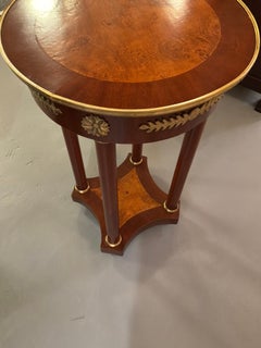 Empire style table/pedestal with bronze mounts