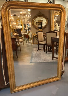 French Giltwood Louis Philippe wall mirror