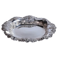 Antique Tiffany and Co. Sterling Silver Oval Serving Tray