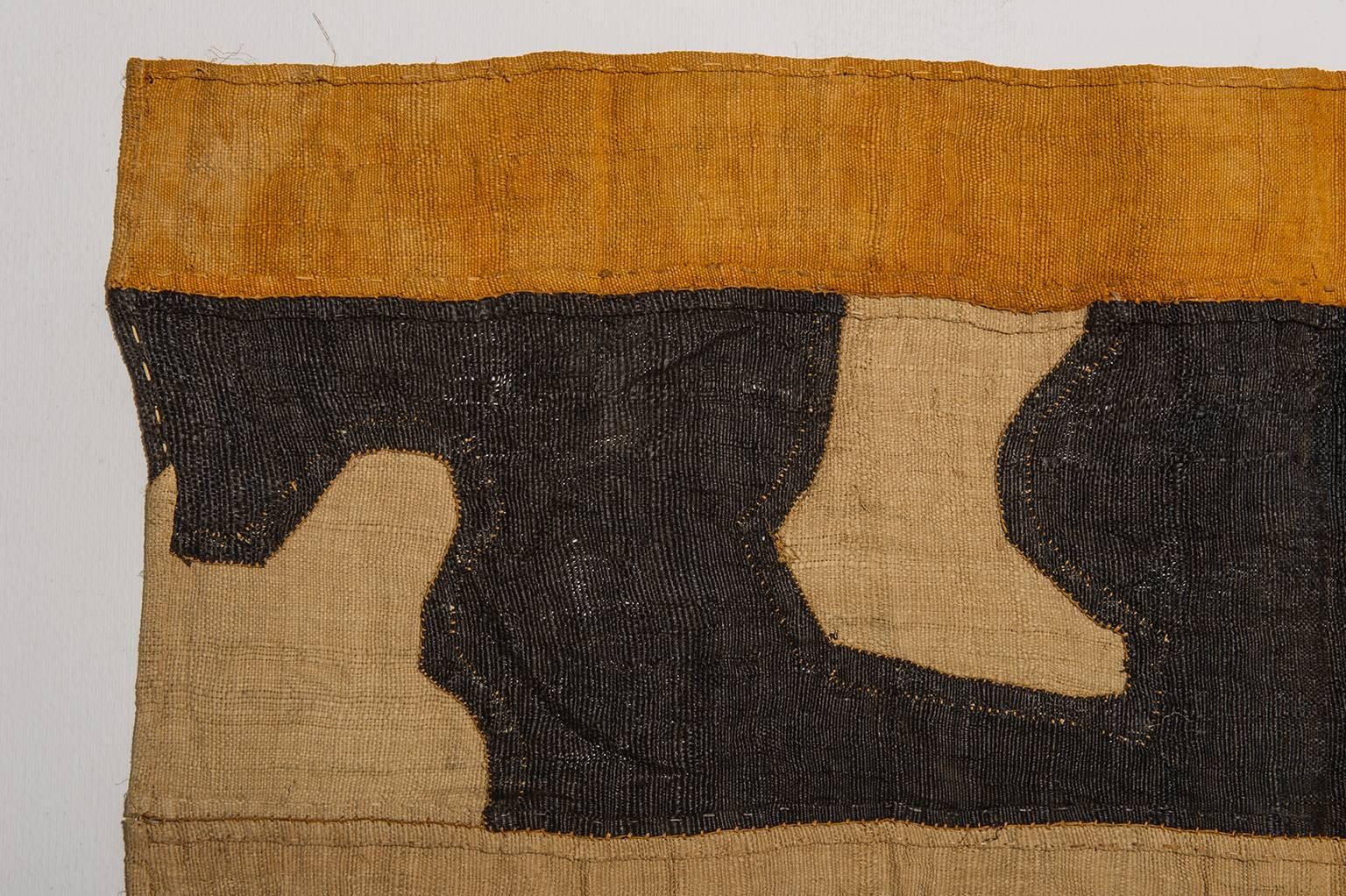 20th Century African Textile Kuba Zaire, Suitable for Table, Pillow or Wall Hanging