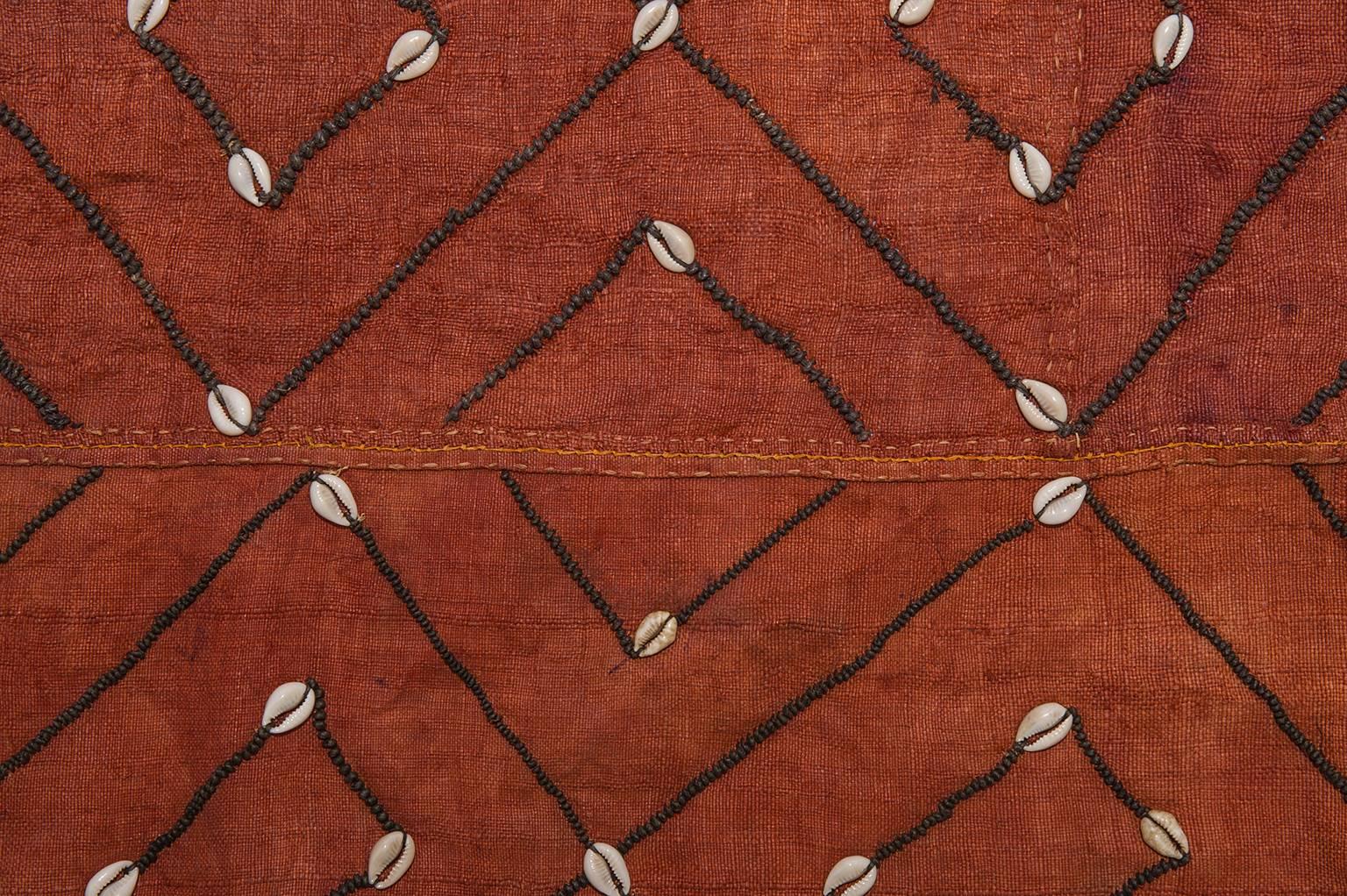 20th Century African Textile Kuba, suitable for table or Wall Hanging or Backrest Covering For Sale