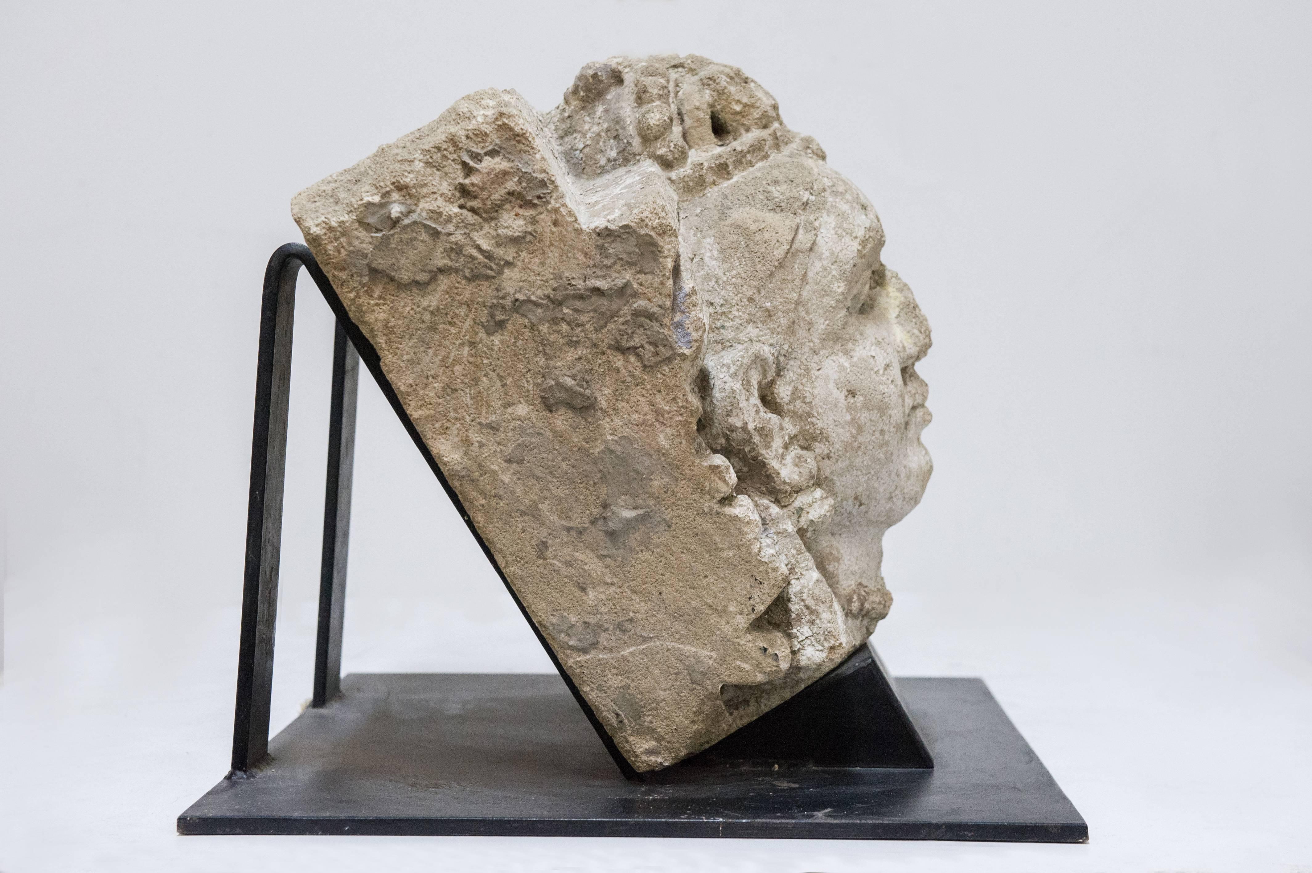  Musealer Stein Gandhara Großplastik (Indisch) im Angebot
