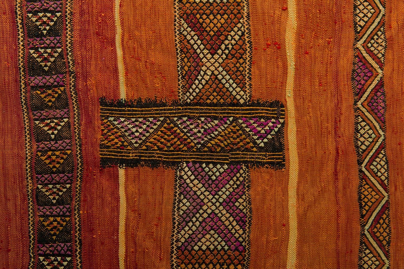 20th Century Old Tuareg rare Silk  Mat