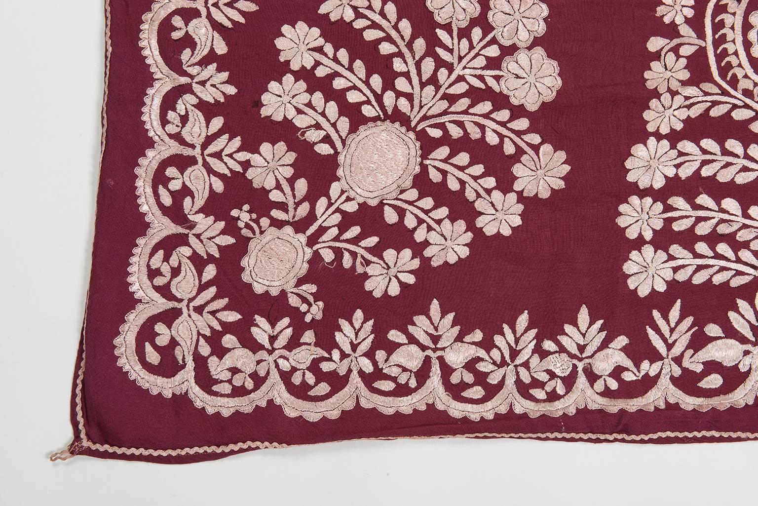 Embroidered Vintage Uzbekistan Suzani, suitable for bed, table or wall hanging