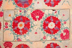 Susani Silk Embroidered Old Panel wall hanging or for table