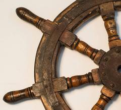 Old Boat Helm or Ship Wheel - for different uses