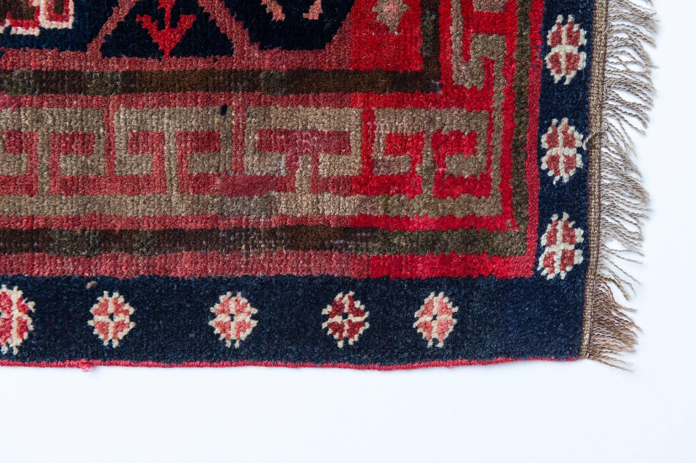 20th Century Karabagh Vintage  Caucasian Carpet For Sale