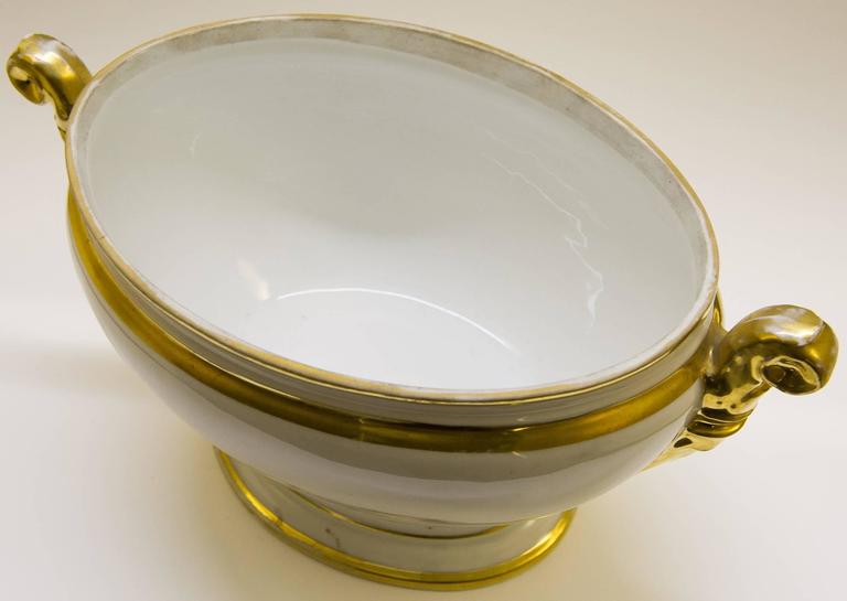 Empire Porcelain French Tureen Centerpiece For Sale at 1stDibs