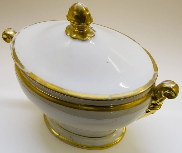 Empire Porcelain French Tureen Centerpiece For Sale at 1stDibs