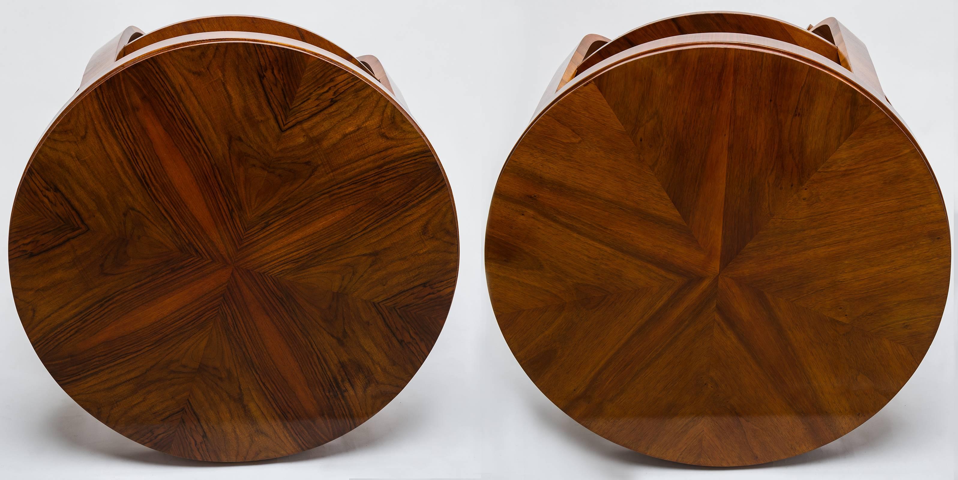 Finnish Déco Side Tables, Pair