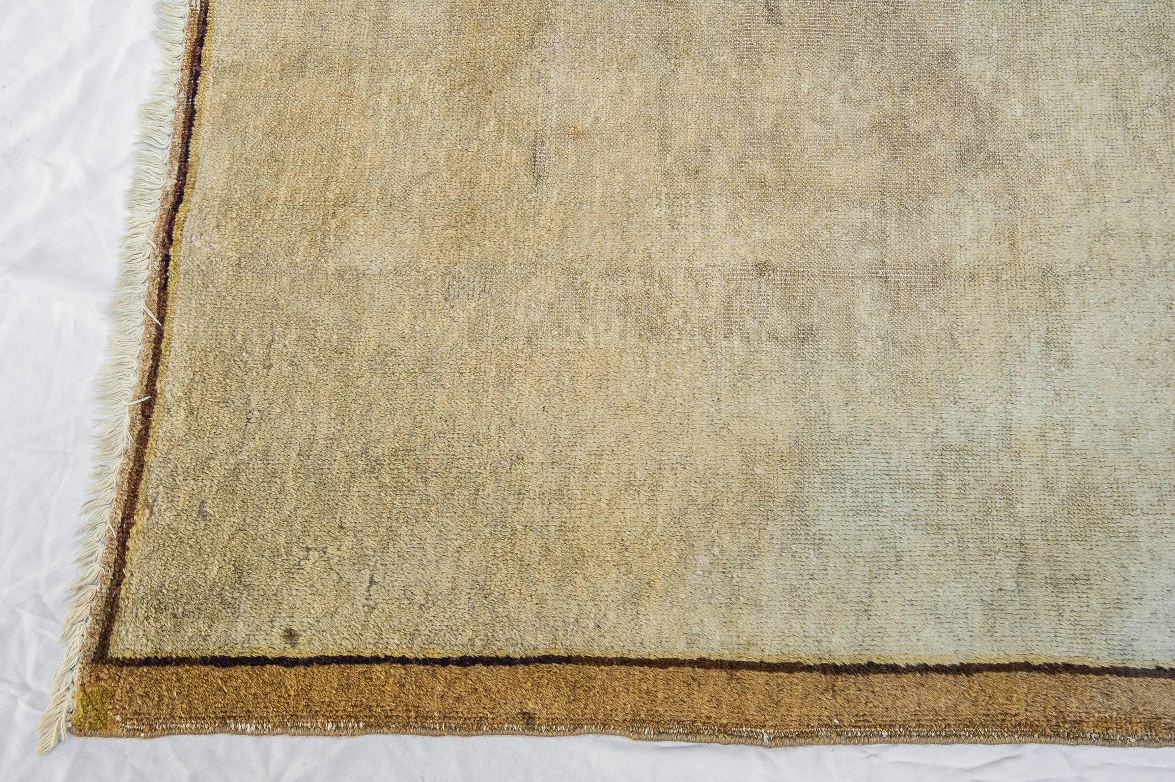 Samarkanda- oder Khotan-Teppich  Teppich mit Landschaft im Zustand „Gut“ im Angebot in Alessandria, Piemonte