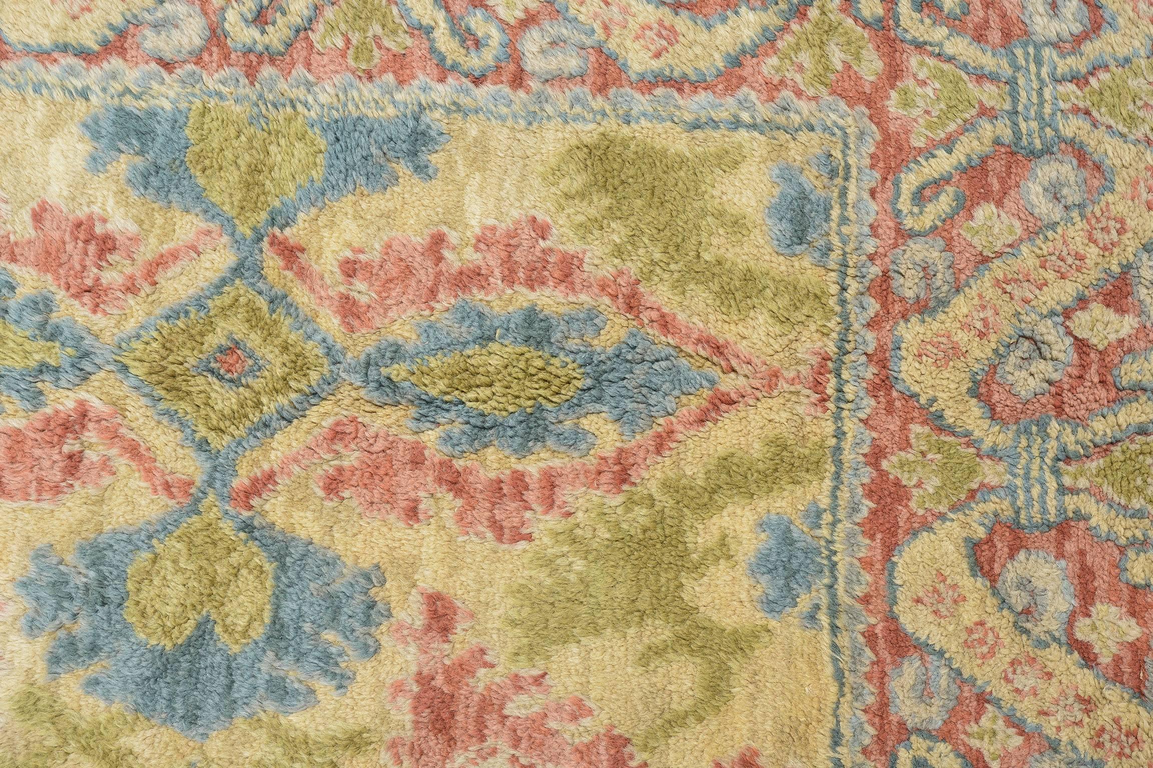 Rare Old  CUENCA Spanish Carpet  for FINAL SALE For Sale 3