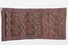 Antique Caucasian Karabagh Rug, Signed Weaver, Roses Design, 1903